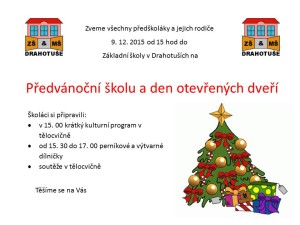 Předvánoční škola 2 2015
