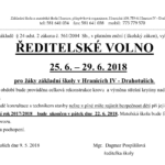 ŘEDITELSKÉ VOLNO