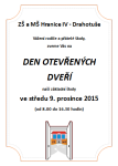 Předvánoční škola a den otevřených dveří